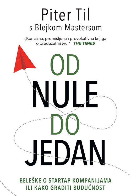 Korica knjige Od nule do jedan