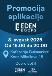 Promocija aplikacije Eden Books Kafeterija Bukmarker, 8. avgust